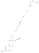 2-Propenoic acid, 2-cyano-3-(4-methylphenyl)-, hexadecyl ester