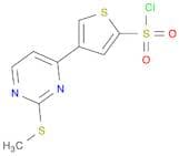 4-(2-(Methylthio)pyrimidin-4-yl)thiophene-2-sulfonyl chloride