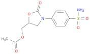 Benzenesulfonamide, 4-[5-[(acetyloxy)methyl]-2-oxo-3-oxazolidinyl]-