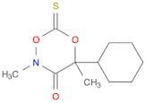 2H-1,5,2-Dioxazin-3(4H)-one, 4-cyclohexyl-2,4-dimethyl-6-thioxo-