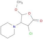 2(3H)-Furanone, 3-chlorodihydro-5-methoxy-4-(1-piperidinyl)-