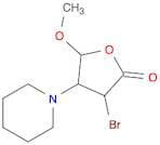 2(3H)-Furanone, 3-bromodihydro-5-methoxy-4-(1-piperidinyl)-