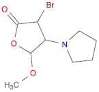 2(3H)-Furanone, 3-bromodihydro-5-methoxy-4-(1-pyrrolidinyl)-