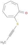 2,4,6-Cycloheptatrien-1-one, 2-(1-propynylthio)-