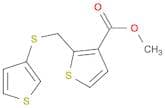 3-Thiophenecarboxylic acid, 2-[(3-thienylthio)methyl]-, methyl ester