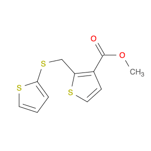 3-Thiophenecarboxylic acid, 2-[(2-thienylthio)methyl]-, methyl ester