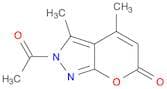 Pyrano[2,3-c]pyrazol-6(2H)-one, 2-acetyl-3,4-dimethyl-