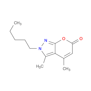 Pyrano[2,3-c]pyrazol-6(2H)-one, 3,4-dimethyl-2-pentyl-