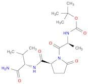 L-Valinamide, N-[(1,1-dimethylethoxy)carbonyl]-L-alanyl-5-oxo-L-prolyl-