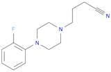 1-Piperazinebutanenitrile, 4-(2-fluorophenyl)-