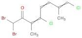 3,5,7-Octatrien-2-one, 1,1-dibromo-4,8-dichloro-3,7-dimethyl-