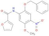2-Furancarboxamide, N-[5-methoxy-4-nitro-2-(phenylmethoxy)phenyl]-
