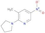 Pyridine, 3-methyl-5-nitro-2-(1-pyrrolidinyl)-