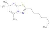 7H-1,3,4-Thiadiazolo[3,2-a]pyrimidine, 2-heptyl-5,7,7-trimethyl-