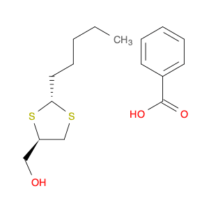 1,3-Dithiolane-4-methanol, 2-pentyl-, benzoate, trans-