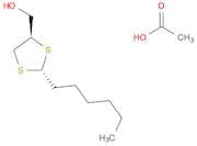 1,3-Dithiolane-4-methanol, 2-hexyl-, acetate, trans-