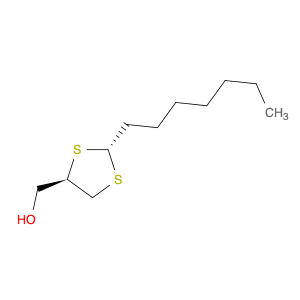 1,3-Dithiolane-4-methanol, 2-heptyl-, trans-
