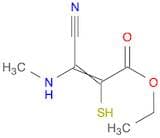 2-Propenoic acid, 3-cyano-2-mercapto-3-(methylamino)-, ethyl ester