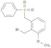 Benzene, 2-(bromomethyl)-1-methoxy-3-[(phenylsulfonyl)methyl]-