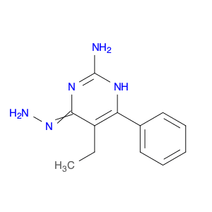4(1H)-Pyrimidinone, 2-amino-5-ethyl-6-phenyl-, hydrazone