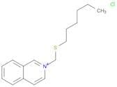 Isoquinolinium, 2-[(hexylthio)methyl]-, chloride