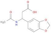 3-(1,3-dioxaindan-5-yl)-3-acetamidopropanoic acid