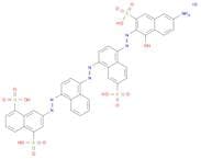 Tetrasodium 3-((4-((4-((6-amino-1-hydroxy-3-sulphonato-2-naphthyl)azo)-7-sulphonato-1-naphthyl)azo…