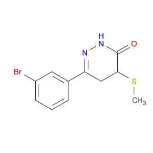 3(2H)-Pyridazinone, 6-(3-bromophenyl)-4,5-dihydro-4-(methylthio)-