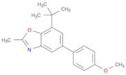 Benzoxazole, 7-(1,1-dimethylethyl)-5-(4-methoxyphenyl)-2-methyl-