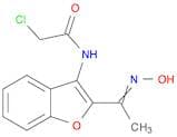 Acetamide, 2-chloro-N-[2-[1-(hydroxyimino)ethyl]-3-benzofuranyl]-