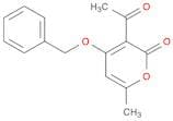2H-Pyran-2-one, 3-acetyl-6-methyl-4-(phenylmethoxy)-