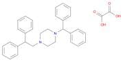 Piperazine, 1-(2,2-diphenylethyl)-4-(diphenylmethyl)-, ethanedioate