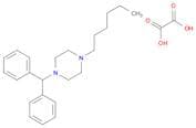 Piperazine, 1-(diphenylmethyl)-4-hexyl-, ethanedioate