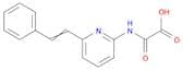 Acetic acid, oxo[[6-(2-phenylethenyl)-2-pyridinyl]amino]-