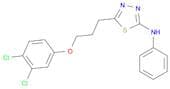 1,3,4-Thiadiazol-2-amine, 5-[3-(3,4-dichlorophenoxy)propyl]-N-phenyl-