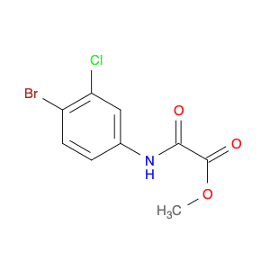 Acetic acid, [(4-bromo-3-chlorophenyl)amino]oxo-, methyl ester