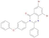 4(3H)-Quinazolinone, 6,8-dibromo-3-(4-phenoxyphenyl)-2-phenyl-