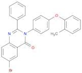 4(3H)-Quinazolinone, 6-bromo-3-[4-(2-methylphenoxy)phenyl]-2-phenyl-