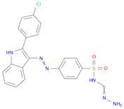 N-(AMINOIMINOMETHYL)-4-((2-(4-CHLOROPHENYL)-1H-INDOL-3-YL)AZO)BENZENESULFONAMIDE
