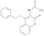 Acetamide, N-[2-oxo-4-[(phenylmethyl)thio]-2H-1-benzopyran-3-yl]-
