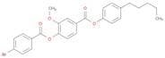 Benzoic acid, 4-[(4-bromobenzoyl)oxy]-3-methoxy-, 4-pentylphenyl ester