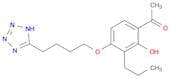 Ethanone,1-[2-hydroxy-3-propyl-4-[4-(2H-tetrazol-5-yl)butoxy]phenyl]-