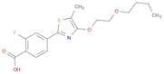 4-(4-(2-Butoxyethoxy)-5-methylthiazol-2-yl)-2-fluorobenzoic acid