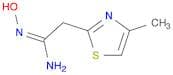 N'-hydroxy-2-(4-methyl-1,3-thiazol-2-yl)ethanimidamide