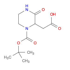 2-Carboxymethyl-3-oxo-piperazine-1-carboxylic acid tert-butyl ester
