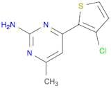 4-(3-chloro-2-thienyl)-6-methyl-2- pyrimidinamine