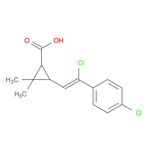 3-(2-Chloro-2-(4-chlorophenyl)vinyl)-2,2-dimethylcyclopropanecarboxylic acid