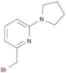 2-(Bromomethyl)-6-pyrrolidin-1-ylpyridine
