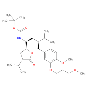 tert-Butyl ((1S,3S)-1-((2S,4S)-4-isopropyl-5-oxotetrahydrofuran-2-yl)-3-(4-methoxy-3-(3-methoxypro…