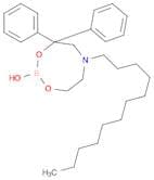 4H-1,3,6,2-Dioxazaborocine, 6-dodecyltetrahydro-2-hydroxydiphenyl-